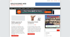 Desktop Screenshot of aplicacionesweb.biz